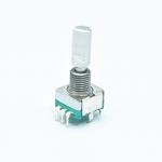 11mm Continuous Rotary Switch 300V AC Rotary Knob With Push Button 360 Degrees