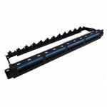 1u Cat6 24 Port Utp Patch Panel With Rear Cable Management