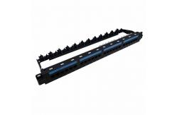 China 1u Cat6 24 Port Utp Patch Panel With Rear Cable Management supplier