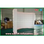 Inflatable Led Photo Booth White Inflatable Photo Booth , Inflatable LED Wall Photo Booth Linghting Background for sale