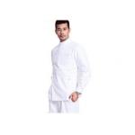 Plain Color Mens Medical Scrubs Beautiful Chest Pocket Self - Adhesive Closure At Neck for sale