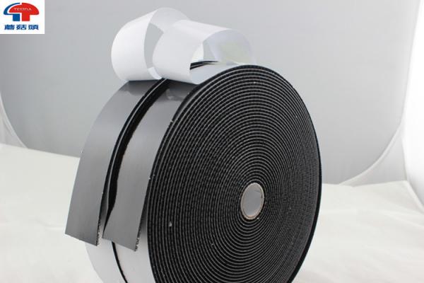 Strong Sticky hook and loop fastener tape Black Adhesive Back hook & loop tape