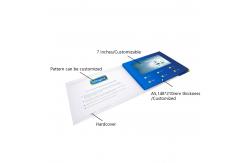 China 7inch USB LCD Video Brochure Card light operated For Advertising supplier