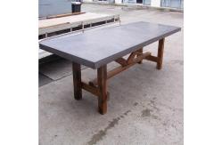 China Rectangular Shape Concrete Dinning Table For Patio Garden Home GRC tables supplier