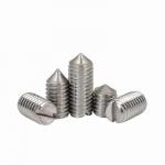 Precision Endless Machine Meter Stop Screw Slotted Tip Set Screw Cut Slotted Positioning Screw for sale