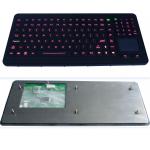 120 key illuminated rubber ruggedized keyboard with sealed touch pad