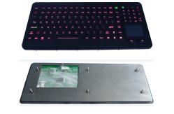 China 120 key illuminated rubber ruggedized keyboard with sealed touch pad supplier