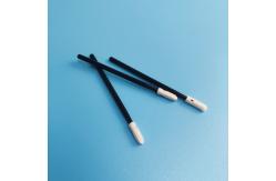 China 3 Inch White Foam Lint Free Swab With Small Round Head supplier