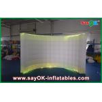 Led Photo Booth Inflatable Party Decorative Air Wall , Curved Lighting Inflatable Photobooth for sale