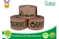 China Writable Art Craft Kraft Paper Tape , brown kraft tape Printed Custom Logo supplier