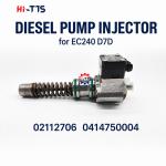 0414750004 VOE20450666 20450666 Fuel Injection Single Unit Pump For Volvo D7D Engine EC240B EC290B Excavator Construction Machinery Spare Parts for sale