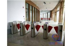 China High Bidirectional Turnstile Full Automatic Flap Pedestrian Half Height Turnstiles Barrier Gate supplier