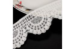 China 4.5cm Idth Stretch Trim Embroidery Lace Trim Water Soluble For Underwear supplier