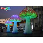 Red Giant Inflatable Mushroom Model For Wonderland Party Event Decoration for sale
