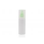 60ml 100ml Flat Shoulder Overcap Plastic Free Spray Bottle White PET Material for sale