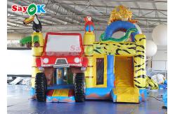 China Custom White Inflatable Bounce Castle Party Wedding Bouncer House And Slide Combo supplier
