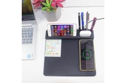 China Wireless Charging Mouse Pad Fast Charging Multifunctional Mouse Pad pu leather mouse pad supplier