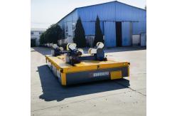 China Omni Directional Mobile 10 Tons Motorized Materials Trackless Transfer Carts supplier