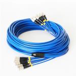 65m / 100m Two Core SM Armored Fiber Optic Cable / LC FC SC ST Duplex Patch Cord for sale