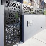 Square Powder Coated Aluminum Gate Exterior Sliding Door Design for sale