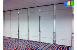 China White Melamine Movable Partition Walls Aluminum Frame Folding Panel Customized Office supplier