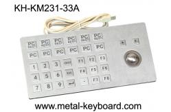 China Metal Panel Mount Self-service Kiosk Keyboard with Rugged Trackball supplier