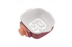 China Customizable Rounded Ceramic Pet Bowl For Cats Dogs Sustainable supplier