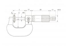 China 0-25mm Disk Micrometer supplier