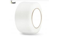 China 55g Self-adhesive mesh tape caulking tape mesh autoadhesive 8mesh fiberglass tape supplier
