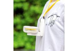 China Mini USB Rechargeable Folding Pocket Portable Hanging Necklace Handy Fan supplier