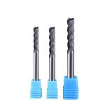 High Precision 4-Flute 1-12mm Corner Radius Solid Carbide Endmill CNC Cutter Tools HRC45/55/65/70 for General High Speed Cutting for sale