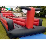 Interactive Inflatable Games PVC Bungee Run Inflatable Sports Games Commercial Grade Two Lane Blow Up Basketball Game for sale