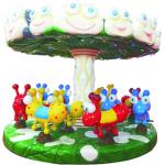 Colorful Carousel Amusement Ride , Single Layer Ant Park Merry Go Round Ride for sale