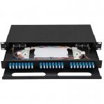 19 inch 24/48Cores Pull type optical fiber distribution frame 24 port Rack Mounted Indoor fiber patch panel(7244204) for sale