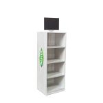 Floorstanding Wooden Display Stand Beverage Tea Drink Display Shelf For Grocery for sale