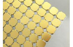 China 6x6mm Anodized Aluminum Flake Fabric Used For Architecture Decoration supplier