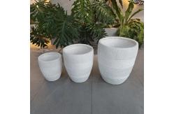 China Fiber Clay Planters For Garden Durable And Modern Design supplier