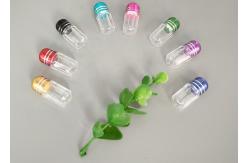 China Green 2ml Mini Plastic Bottle With Metal Cap Bullet Shell supplier