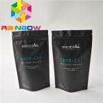 Food Grade Material Stand Up Zipper Pouch Cone Shaped Moringa Powder Bag With Foil Liner for sale