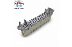 China PC Material 110 Terminal Block Highband 10 Pair Module White Body Grey Base supplier