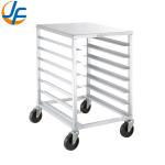 Rk Bakeware China Foodservice NSF Aluminum End Load Undercounter Prep Top Sheet Bun Pan Rack for sale