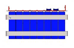 China 1280Wh Rechargeable LiFePO4 Battery 8S1P 24 Volt 50Ah Lithium Ion Battery supplier