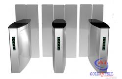 China Building Time Attendance Swing Gate Turnstile , Swipe Card Speed Gate Systems supplier