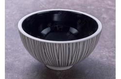 China Matte White Round 4.5'' Porcelain Rice Bowl Microwave Safe supplier