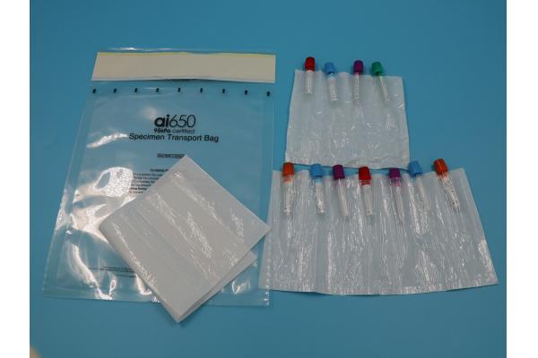 UN3373 Sample Transport Bags AI 650 Diagnostic Specimen Packaging