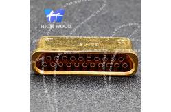 China J30J SERIES Glass Sintered Gas Sealed Rectangular Electrical Connector , J30JM1-21ZKS19 supplier