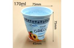China 170ml disposable plastic cup yogurt cups with lids frozen yogurt cups supplier