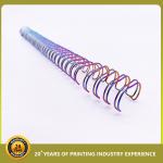 Calendar Double Spiral Coil Binding Pitch 3:1 1.4mm Nylon Steel Double Wire Book for sale