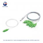 SC APC SM Mini Steel Tube Type 4 Way 1x4 Fiber Optic Splitter PLC for sale