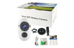 China Solar Panel 1080p Mini Wifi Camera Home Use Wireless den CCTV supplier